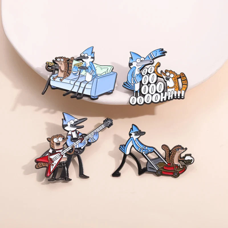 Funny Cartoon Enamel Pins Brooches Lapel Badge Backpack Clothes Jewelry Gift