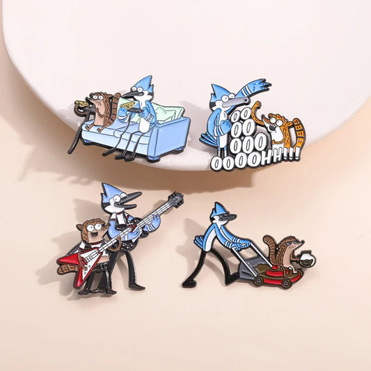 Funny Cartoon Enamel Pins Brooches Lapel Badge Backpack Clothes Jewelry Gift