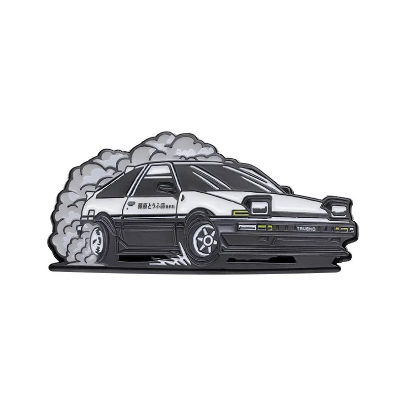 Anime Car Brooch Enamel Pins Cartoon Lapel Badge Jewelry Gift for Men Boys