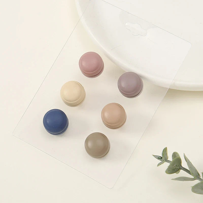 Wholesale 6 Pairs Magnet Hijab Brooch Pins Candy Colors Accessories