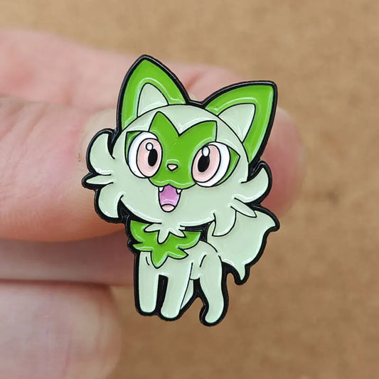 Sprigatito Enamel Pin Cute Cat Brooch for Backpacks Jewelry Gifts