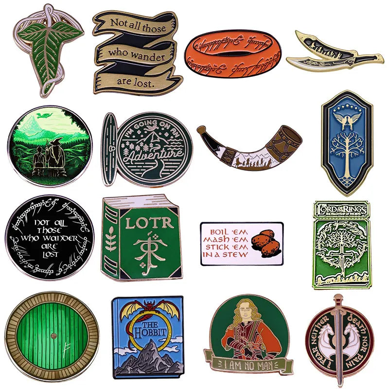 Lord of the Rings Enamel Pin Brooches Jewelry Accessories Gifts