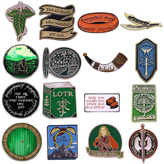 Lord of the Rings Enamel Pin Brooches Jewelry Accessories Gifts