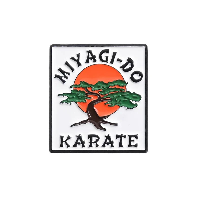 Martial Arts Enamel Pins Brooch Bonsai Tree Lapel Badge Jewelry Gift