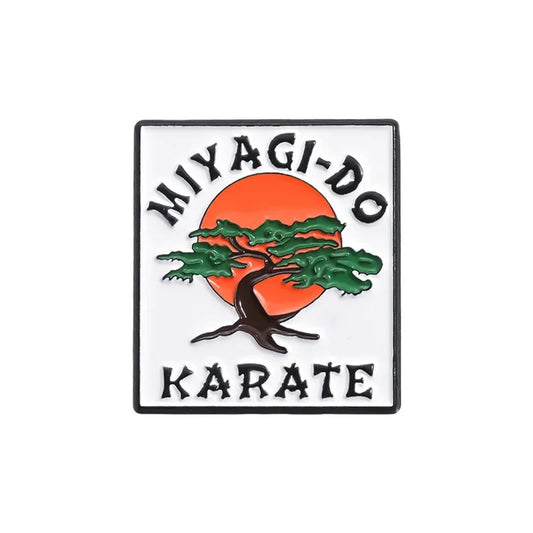 Martial Arts Enamel Pins Brooch Bonsai Tree Lapel Badge Jewelry Gift