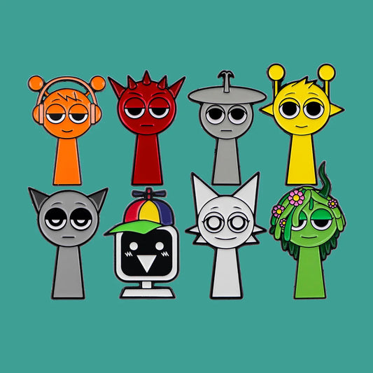 Cute Cartoon Game Character Enamel Pin Lapel Brooch for Backpacks and Clothes Gifts