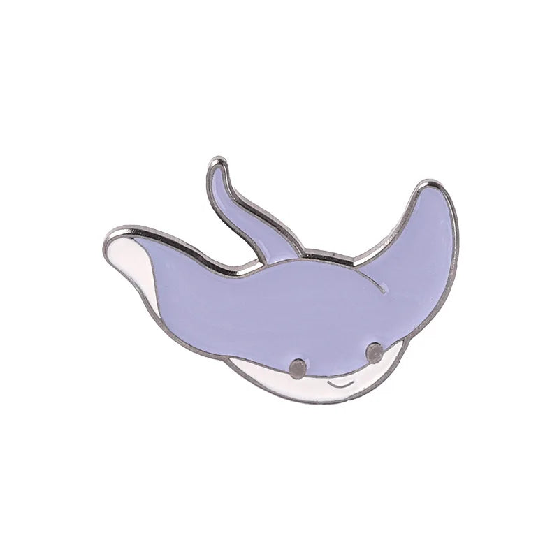 Marine Animal Enamel Pins: Puffer, Whale, Shark, Jellyfish Brooches Wholesale Jewelry Gifts