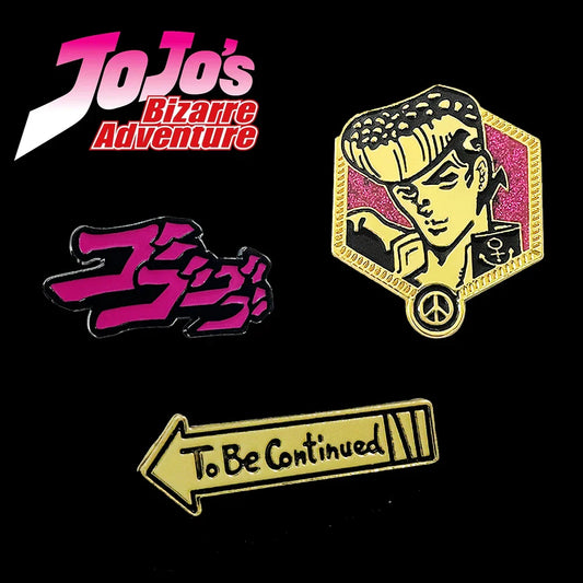 JoJo's Bizarre Adventure Josuke Enamel Pin Anime Brooch Jewelry