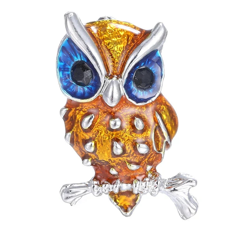Owl Rhinestone Brooch Pin - Trendy Animal Party Suit Decoration Gift