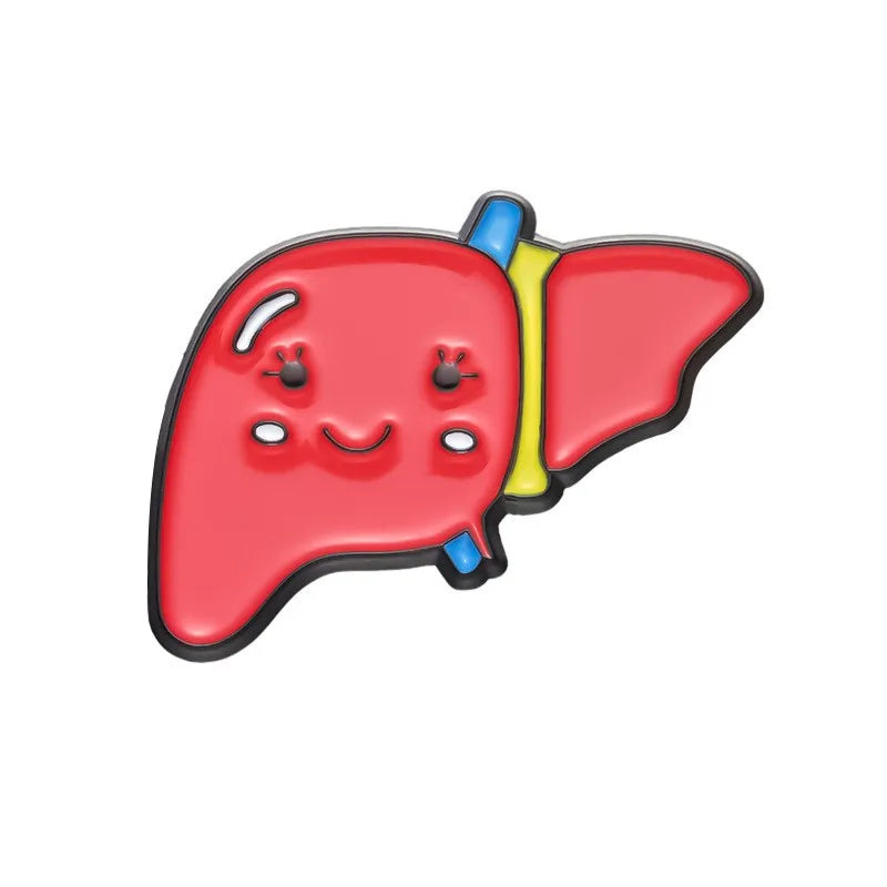 Medical Organ Enamel Pin Brain Lung Uterus Stomach Intestine Brooch Lapel Badge Jewelry Gifts
