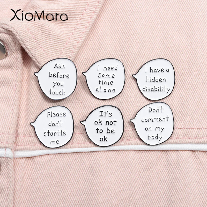 It's Ok Not To Be Ok Enamel Pin Brooch Lapel Badge Gift