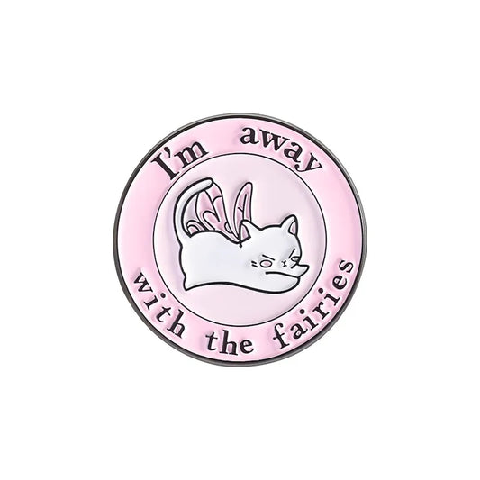 Fairy Cat Enamel Pin Brooch Lapel Badge Backpack Accessory Gift
