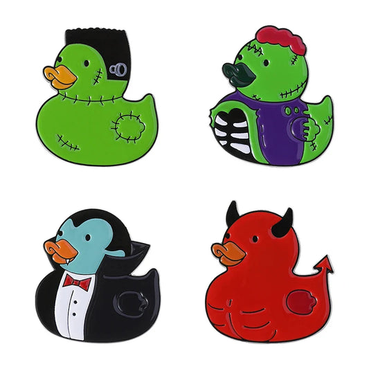 Cartoon Duck Penguin Enamel Pin Brooch Lapel Badge Gift