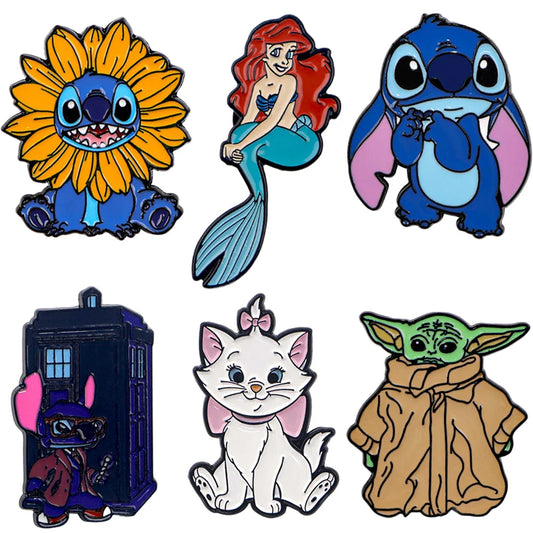 Stitch Enamel Lapel Pin Badge for Hats, Clothes, Backpacks, Jewelry, Gifts
