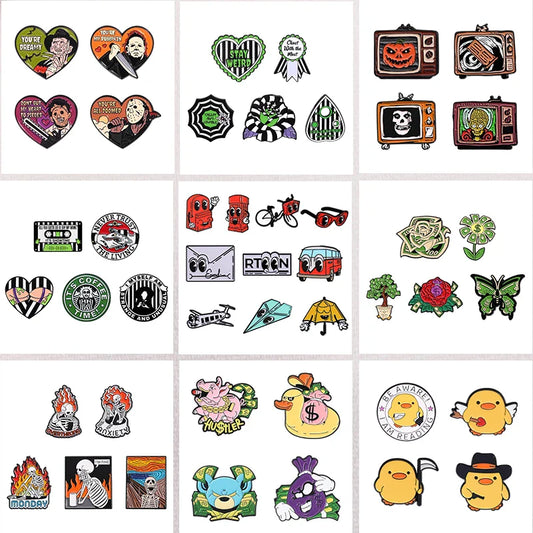 Cartoon Bee Goose Enamel Pin Brooch Jewelry Accessories