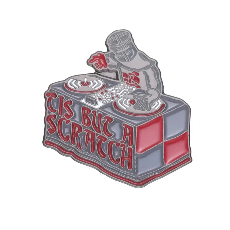 Monty Python Black Knight Enamel Pin Comedy Brooch Lapel Badge