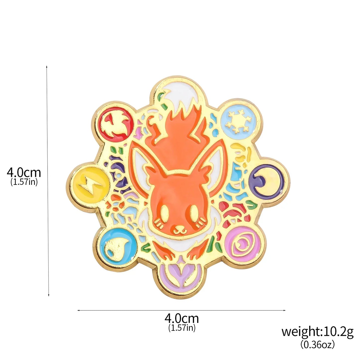 Pokémon Eevee Enamel Brooch Pin Cosplay Gift Jewelry