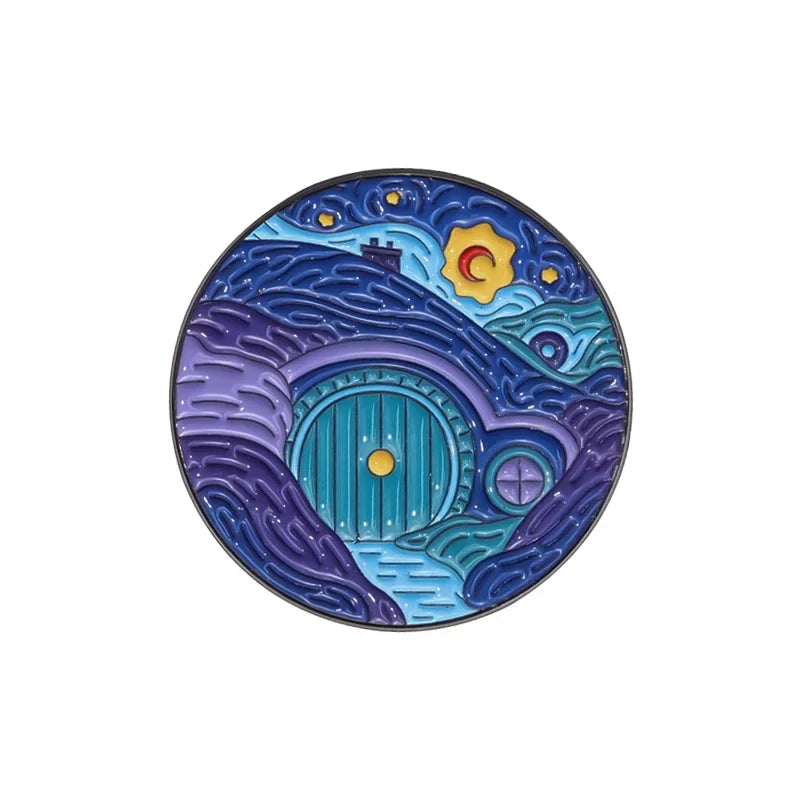 Fantasy Starry Sky Enamel Pin Brooch Jewelry