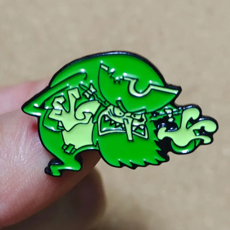 SpongeBob Flying Dutchman Enamel Pins Brooches Cartoon Badge Accessories