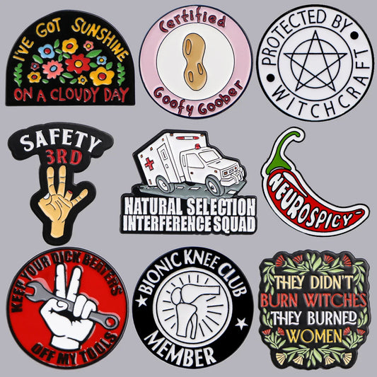 Ambulance Enamel Pins Funny Quotes Nurse Doctor Jewelry Gifts