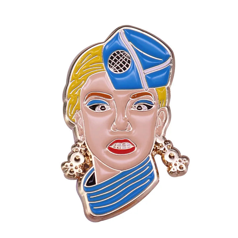 Hip Hop Rapper Enamel Pin Brooch Lapel Badge Gift Collection