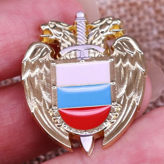 Federal Protective Service Enamel Pin Russian Flag Shield Lapel Pin