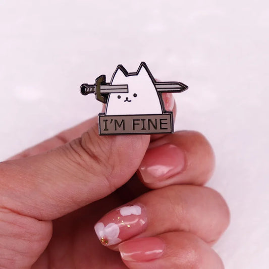LIFE KILLS ME Enamel Brooch Animal Pin Lapel Badge Fashion Jewelry Accessories Gifts