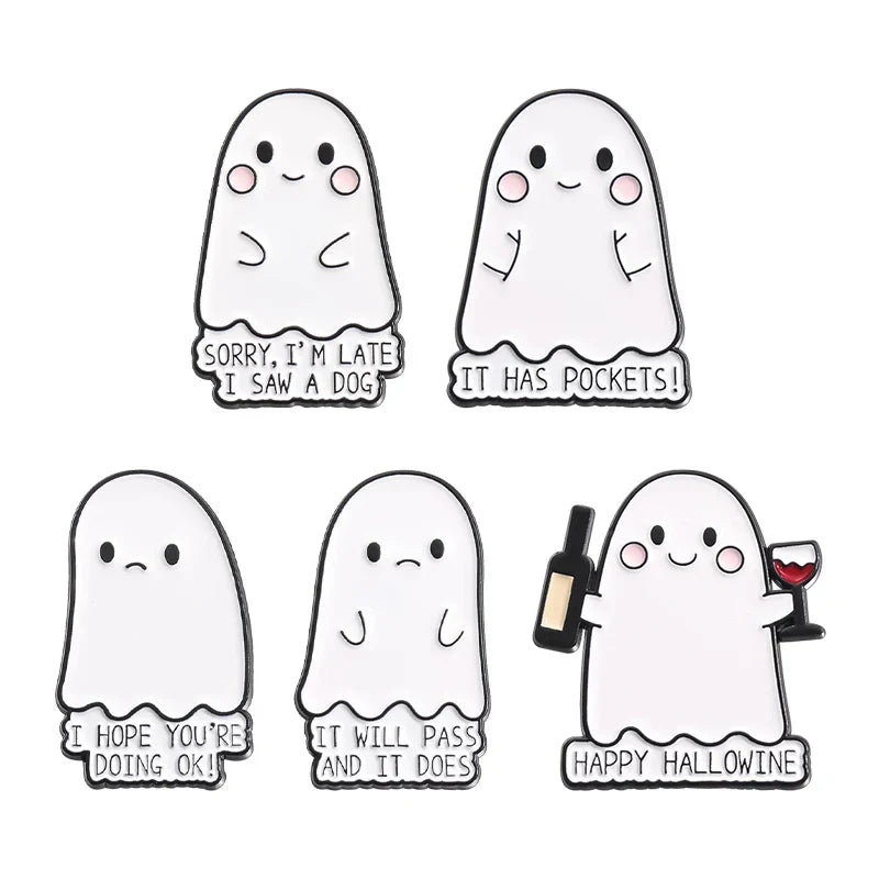 Horror Movie Enamel Pins Halloween Killer Brooches Lapel Badge Jewelry Gifts