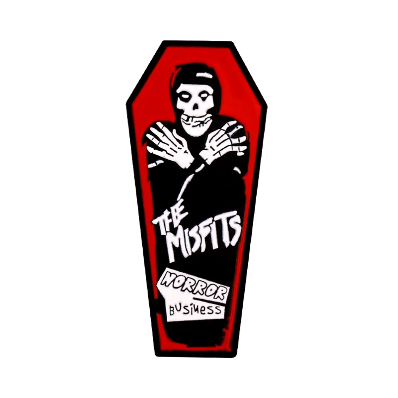 Rock Punk Enamel Pin Brooch Horror Badge Metal Backpack Sweater Accessories Jewelry Wholesale