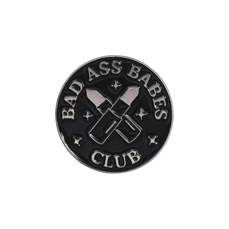 Sad Girls Club Enamel Pin Smut Squad Brooch Lapel Badge Jewelry Accessories
