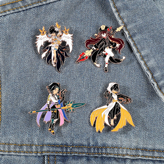 Genshin Impact Enamel Pin Set - Brooch Badge Accessories