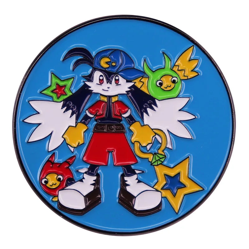 Vintage Cute Enamel Lapel Pins for Backpacks Anime Cartoon Brooches Jewelry Gifts