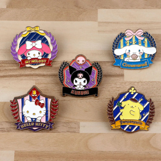 Kawaii Cartoon Metal Enamel Pins Brooch Lapel Badges Jewelry Accessories Gifts