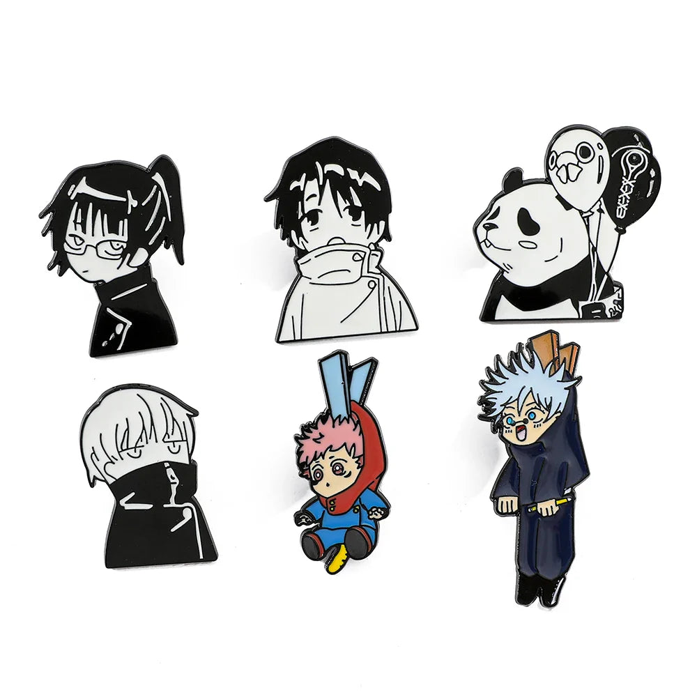 Jujutsu Kaisen Anime Brooch Set - Itadori Yuji Lapel Pins