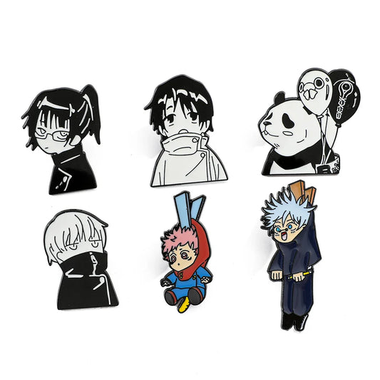 Jujutsu Kaisen Anime Brooch Set - Itadori Yuji Lapel Pins