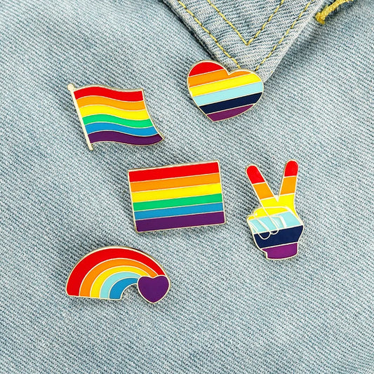 Rainbow Bridge Love Brooch Pin for Hat, Glasses, Pet, Party, Casual Wear