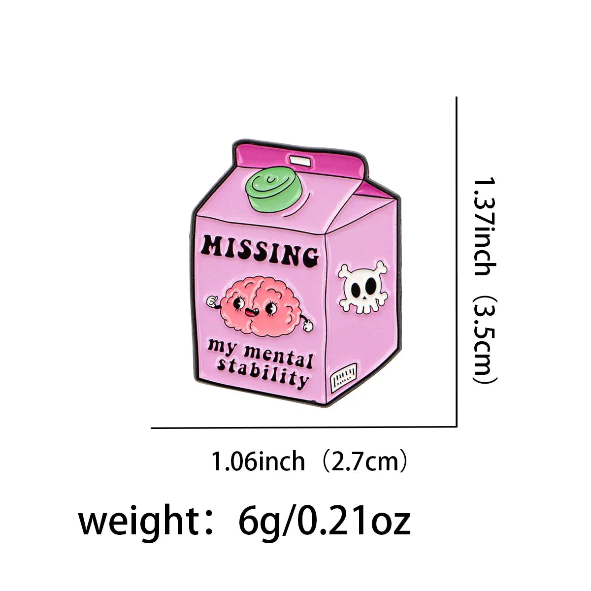 Brain Juice Funny Enamel Pin Cartoon Badge Cute Brooch Jewelry Gift