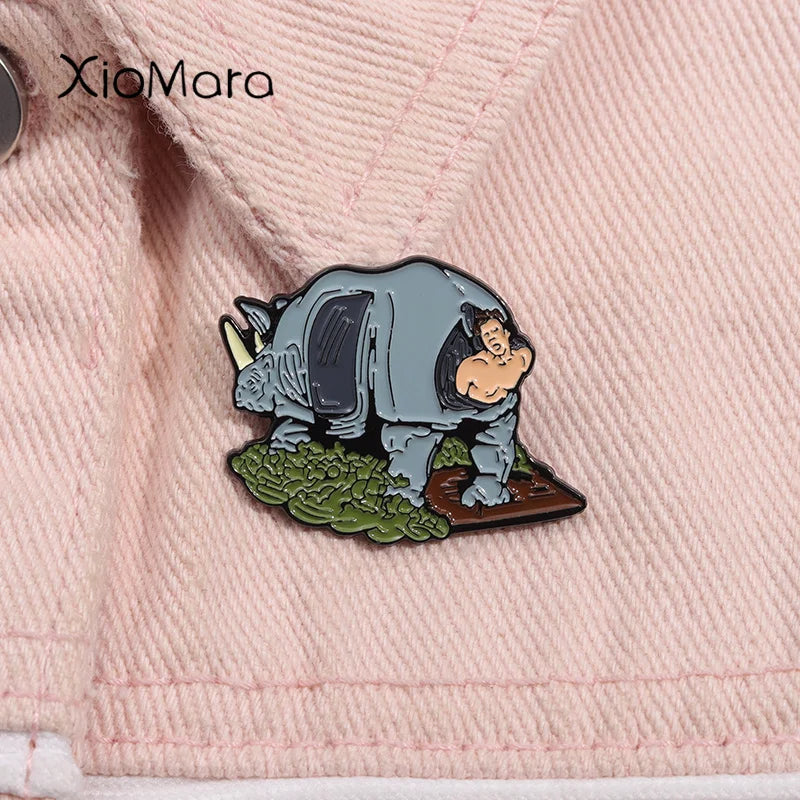 Comedy Movie Enamel Pin Classic Character Brooch Lapel Badge Jewelry Gift