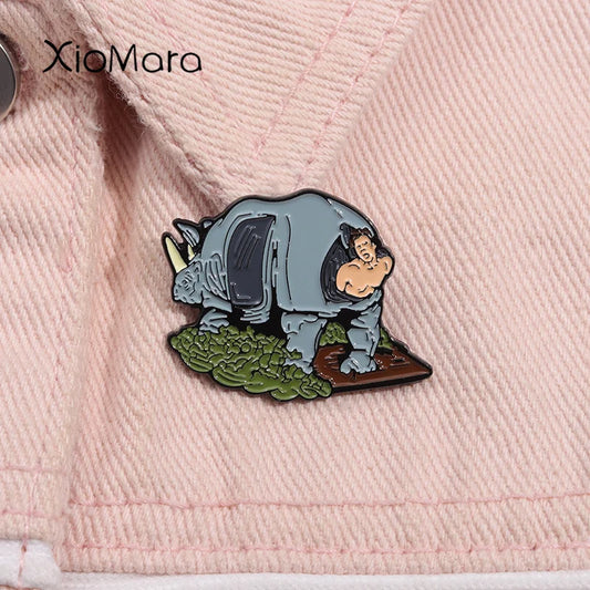 Comedy Movie Character Enamel Pin Brooch Lapel Badge Jewelry Gift