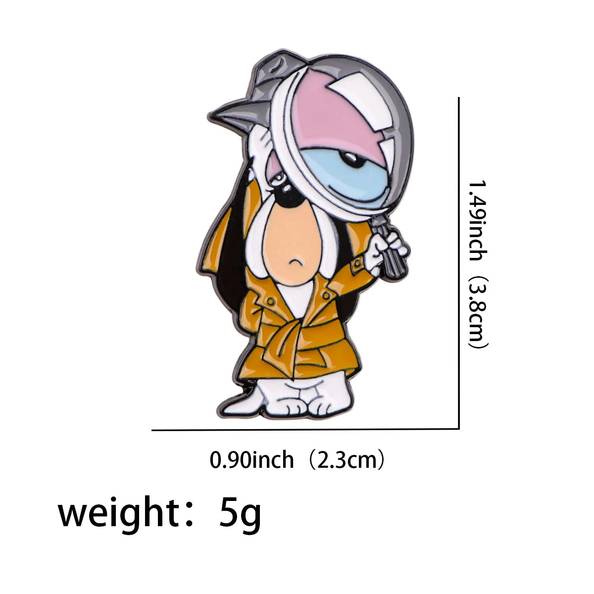 Cartoon Puppet Enamel Pin Lapel Brooch for Backpack, Clothes, Jewelry Gifts
