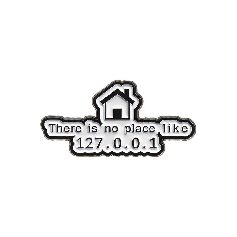 Programmer IP Address Enamel Pin 127.0.0.1 Brooch Badge Gift
