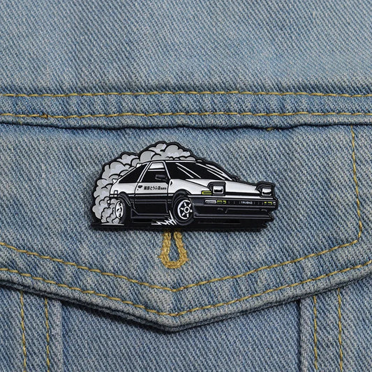 Classic Anime Car Enamel Pin Gothic Brooch Lapel Badge Jacket Backpack Jewelry Gift