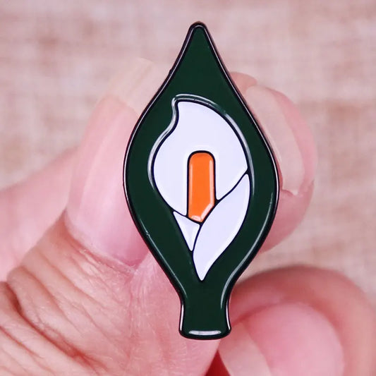 Calla Lily Enamel Pin Brooch Fashion Badge