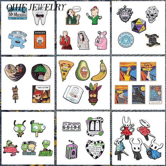 Anime Enamel Pins Cat Brooch Lapel Badge Jewelry Gifts