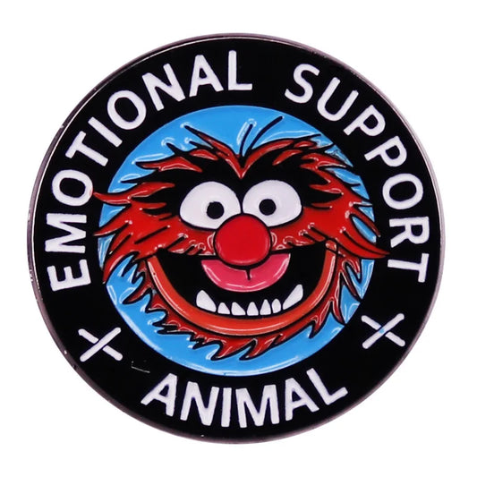 Muppet Emotional Support Animal Enamel Pins Jewelry Gifts