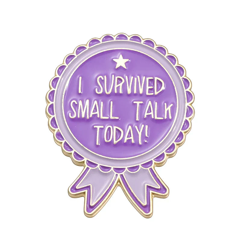 Creative Enamel Pins Mental Health Brooch Lapel Badge Jewelry Gifts