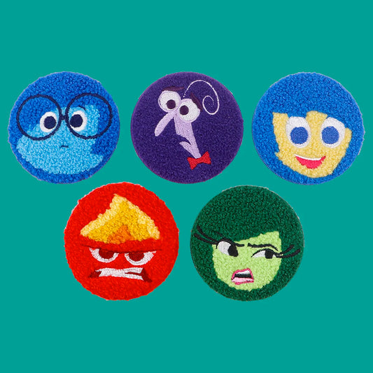 Emotion Cartoon Button Pins Brooch Embroidery Lapel Badges for Clothes Backpacks Accessories Gift