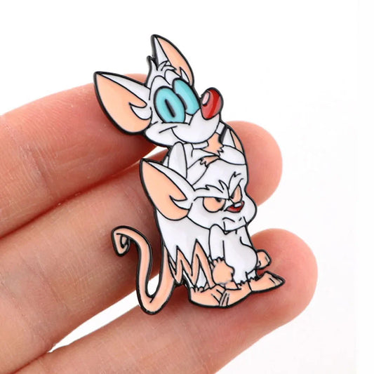 Cute Mouse Anime Enamel Pin Lapel Badge Brooch for Backpack or Clothes