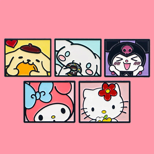 Cute White Dog Enamel Pin Kawaii Brooch Lapel Badge Jewelry Gift