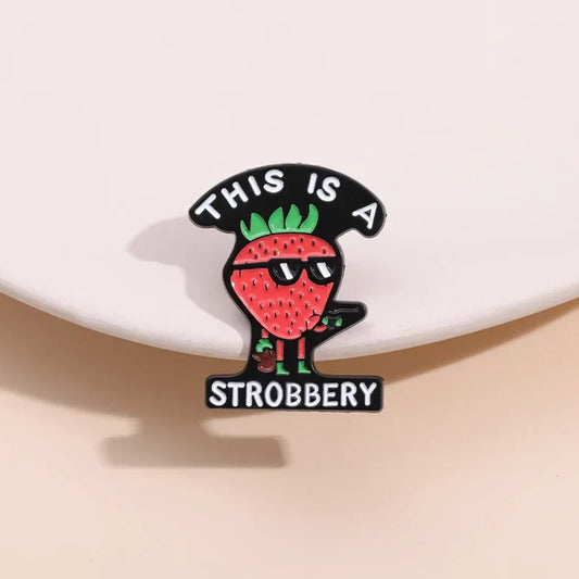 Strawberry Enamel Pin Brooch Lapel Badge Jewelry Wholesale